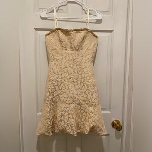 BCBGMaxAzria strapless hem bubble dress